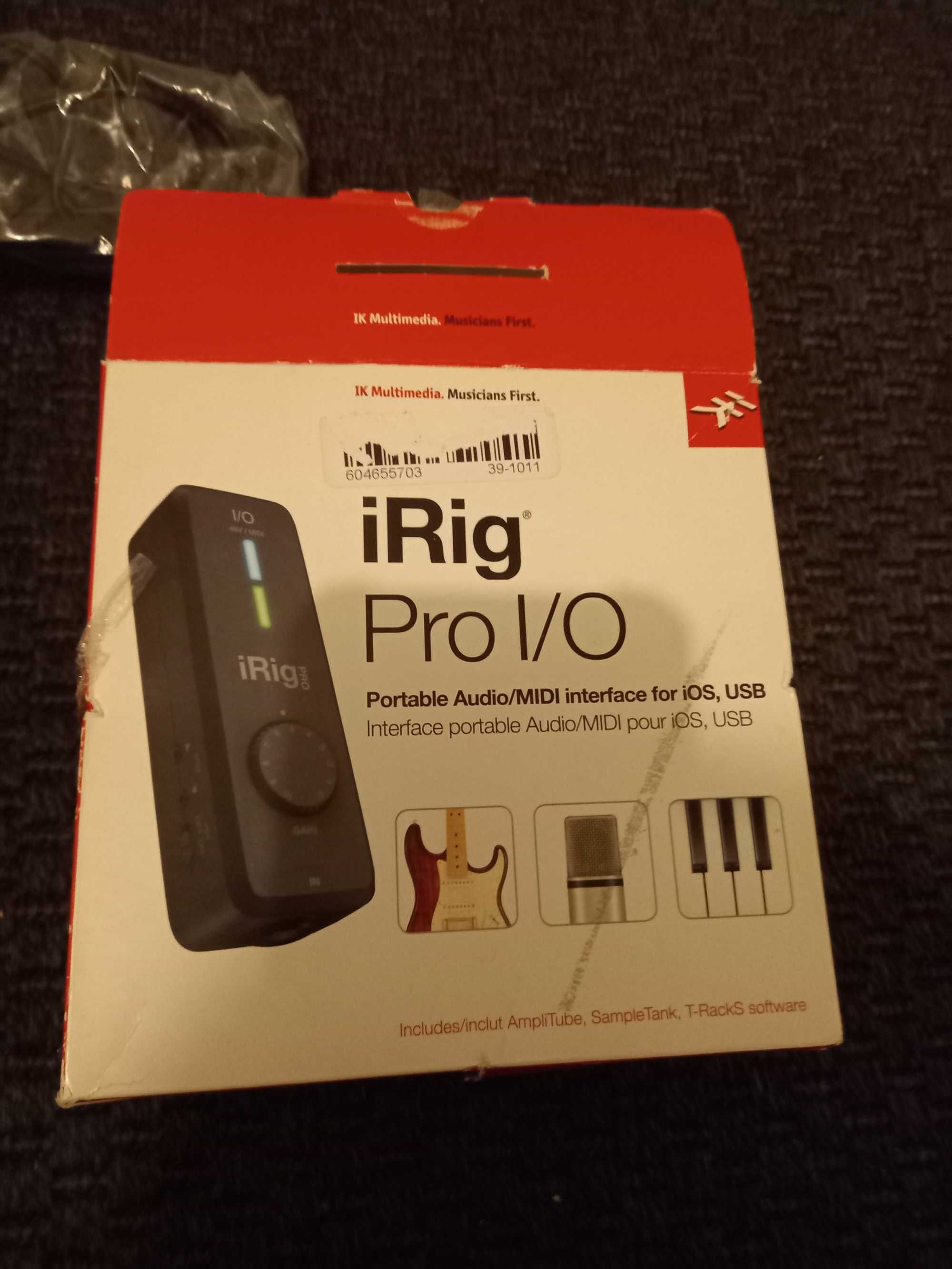 Interfejs IRig PRO I/O sprawny komplet pudelko kable