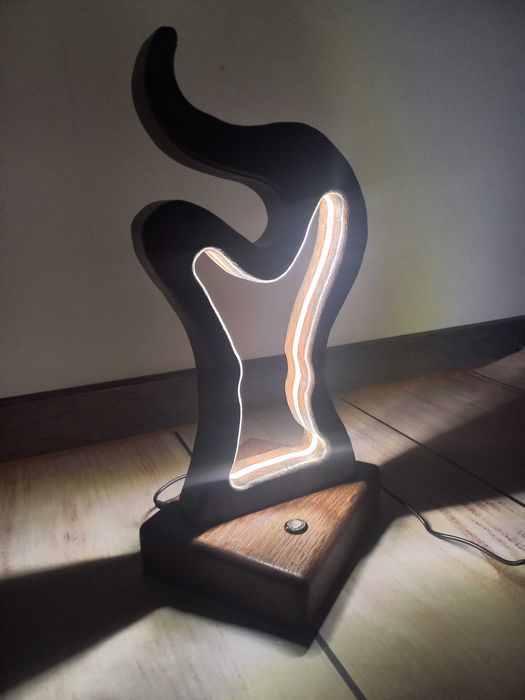 Ponadczasowa ozdobna Lampa ,Lampka nocna Dębowa!!!