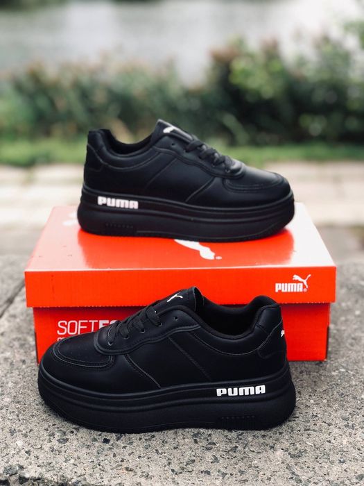 Женские кроссовки Puma Черные Форсы Найк Жіночі кросівки Пума