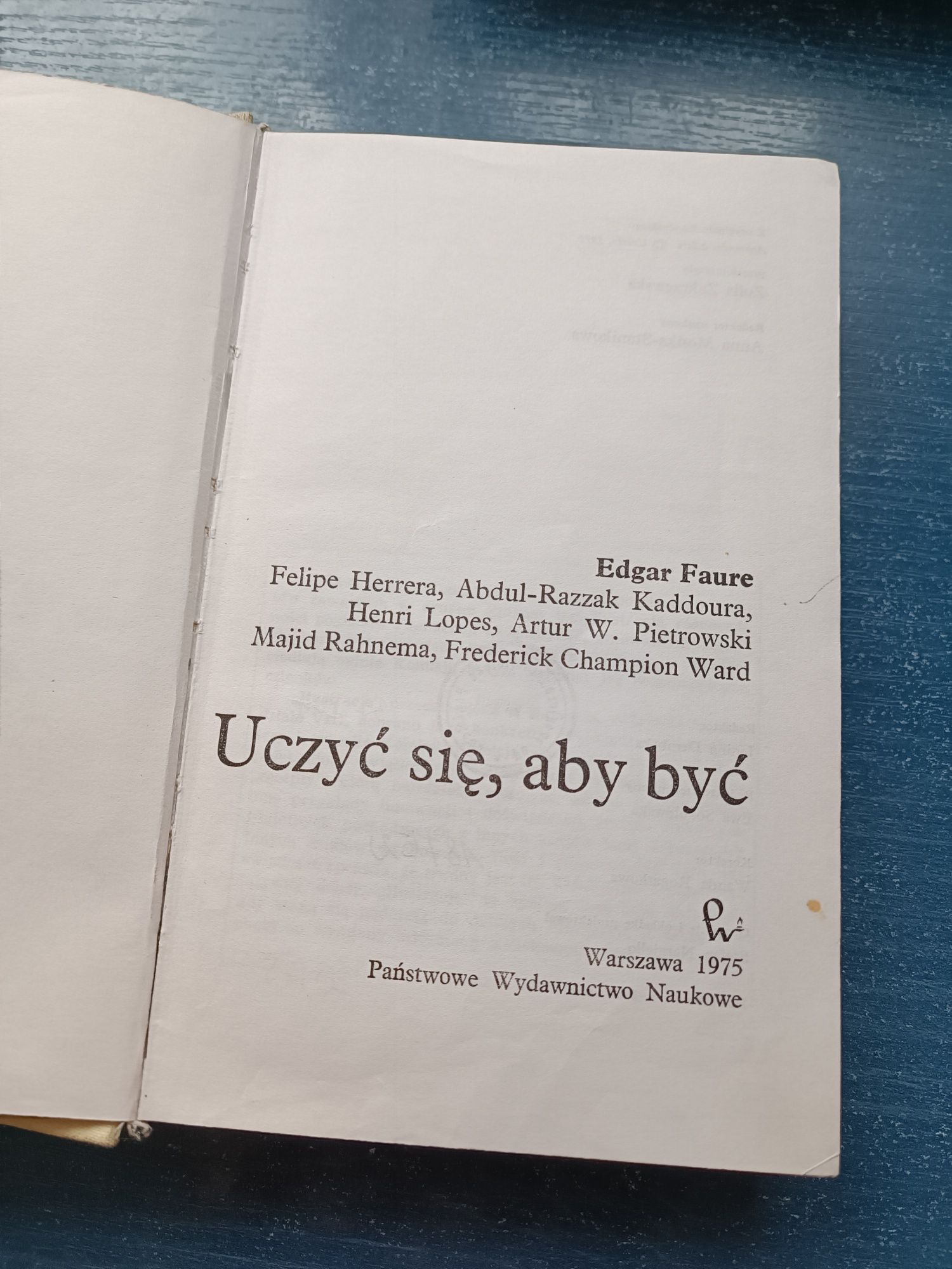 Uczyć się, aby być - Edgar Faure