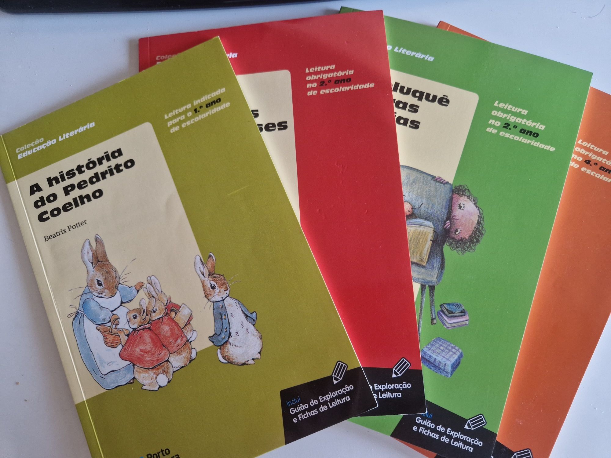 Pack 4 guias de exploracao e fichas leitura 1 ciclo