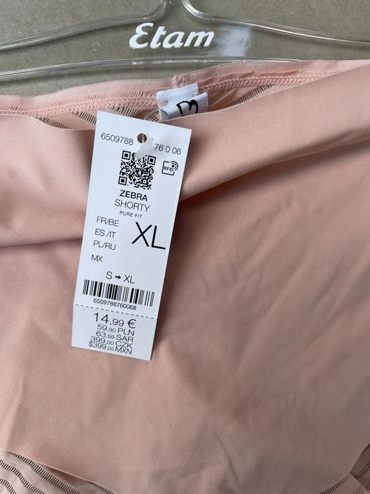 Majtki bezszwowe roz.XL wysokie zabudowane Etam