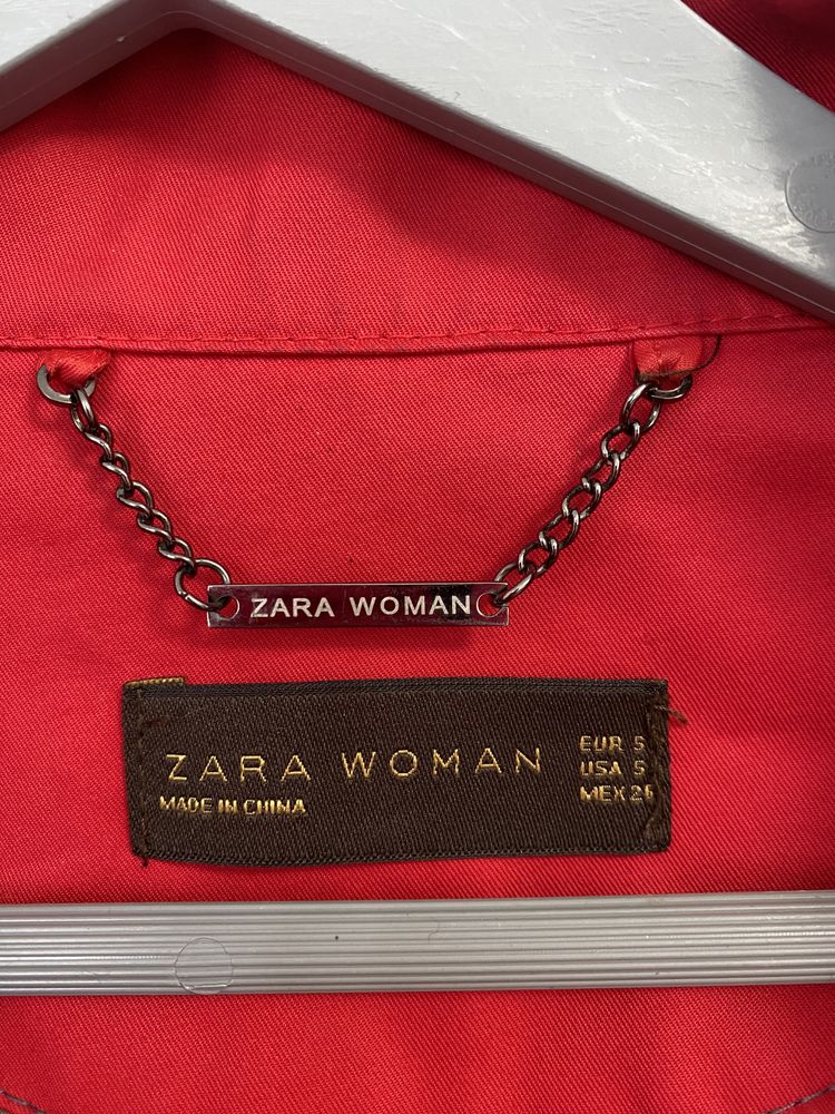 Плащ Zara косуха замш