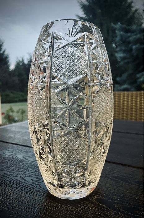 Zjawiskowy krysztalowy wazon