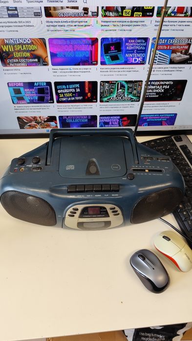 Clatronik SRR 405 магнитофон стерео CD Бумбокс магнитола колонка