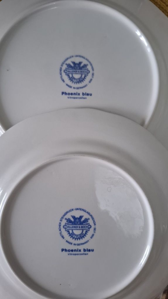Villeroy&Boch Phoenix Blau Виллерой феникс. Набор посуды для завтрака.