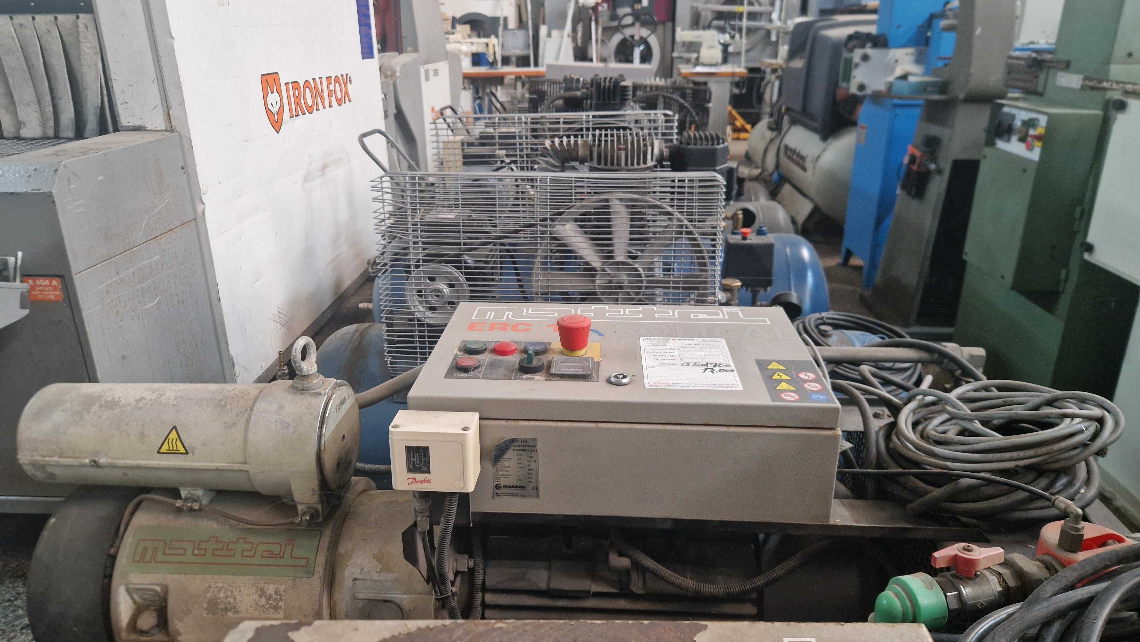 Compressores de Palhetas MATTEI– usados, bom estado – venda conjunta