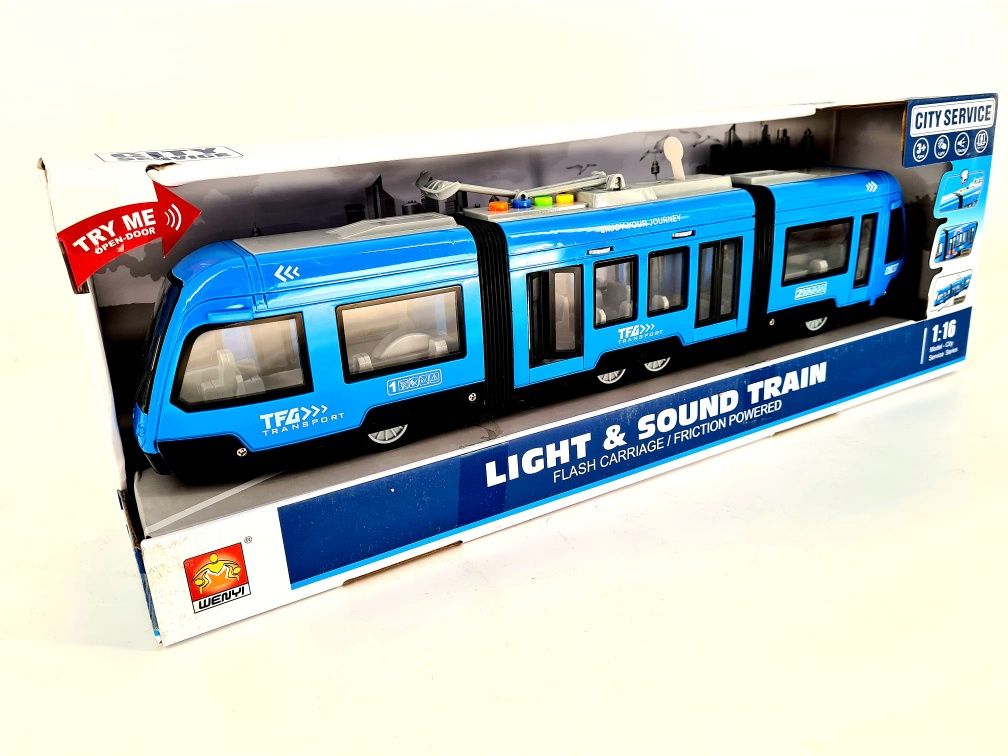 Super pojazd Tramwaj dla dzieci światło dźwięk nowy zabawki