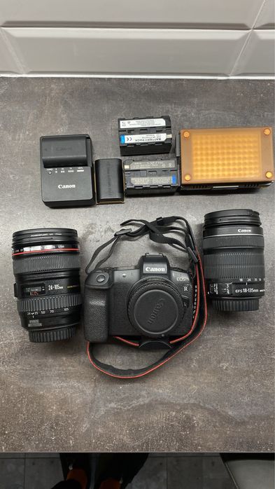 Комплект Canon R + объективы + монопод