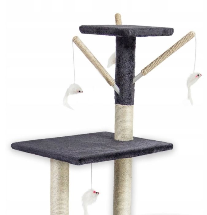 Когтеточка Pet Hobby висока, 140 см, сіра