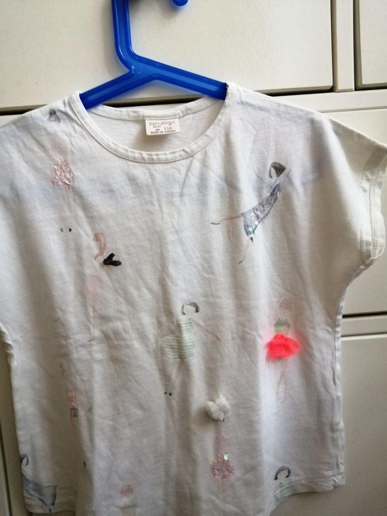 Zestaw dla dziewczynki spódniczka/bluzka/t-shirt Zara, Smyk 116