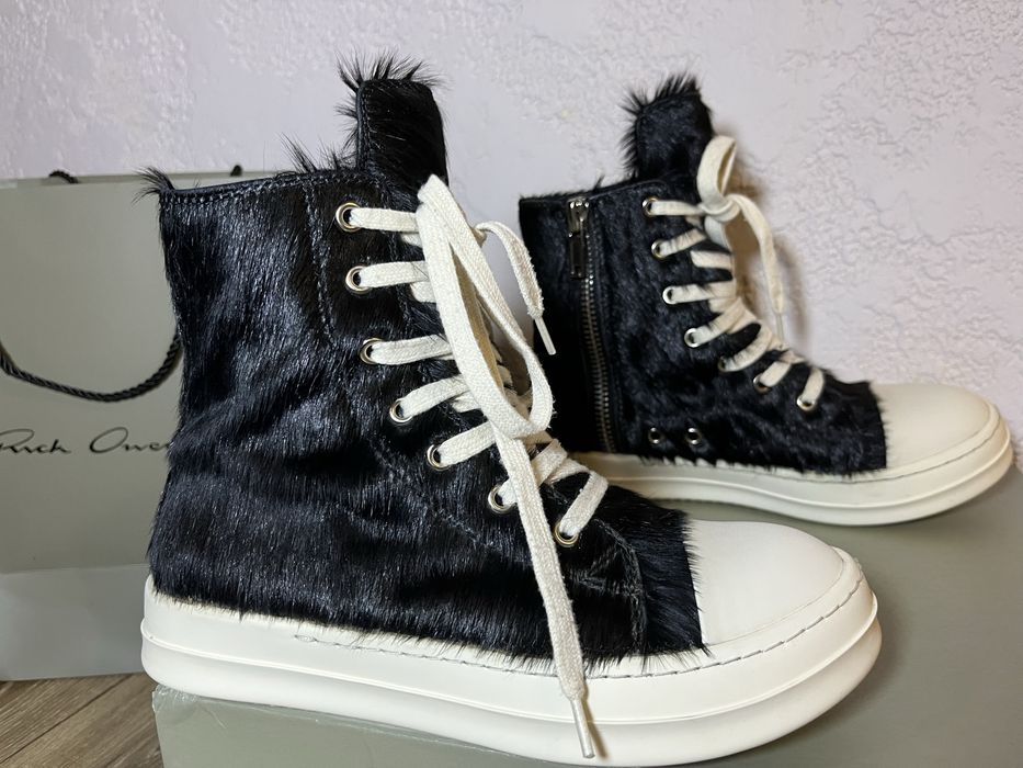 rick owens pony hair ramones