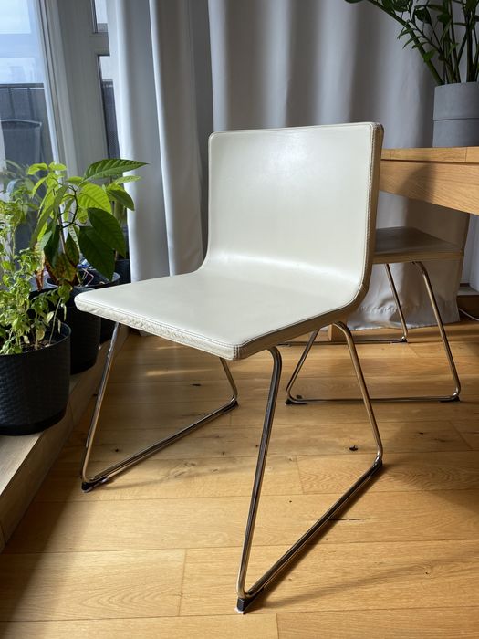 4 krzesła IKEA BERNHARD kremowe