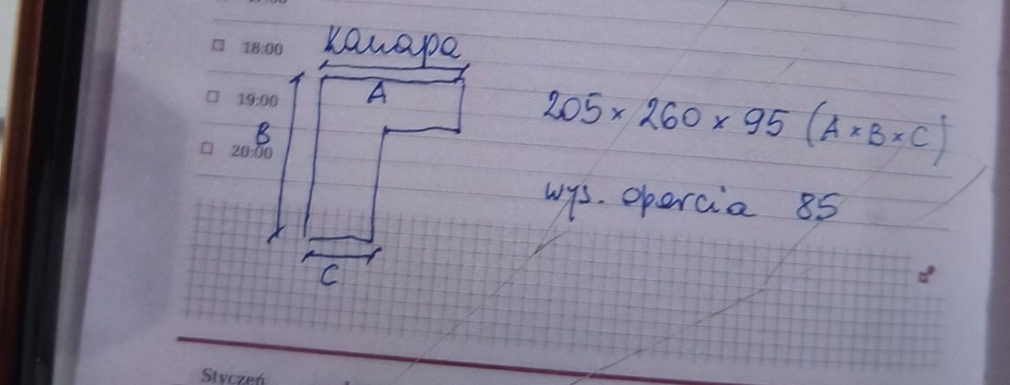 Narożna sofa-kolor brąz -czekolada