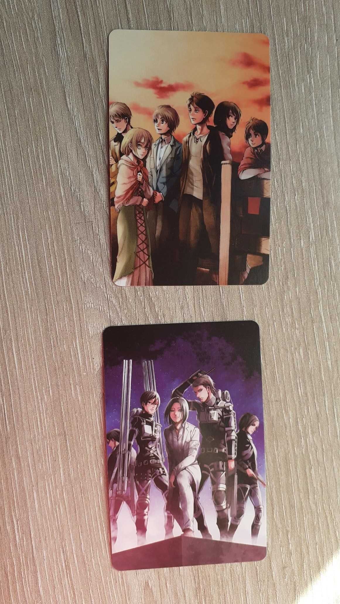 Cartas do anime Attack on titan (shingeki no kyojin)