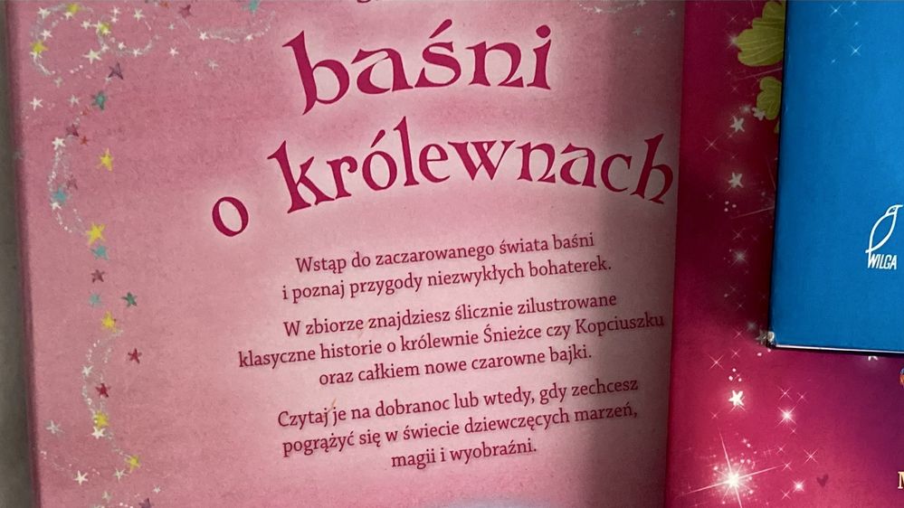 Skarbiec basni o krolewnach, piekna kolorowa ksiazka