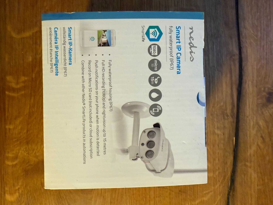 Câmara IP Inteligente Nedis – Full HD 1080p, Waterproof IP67