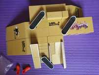 Skateboard z rampa +buty + mini deskorolki, fingerboard, skatepark