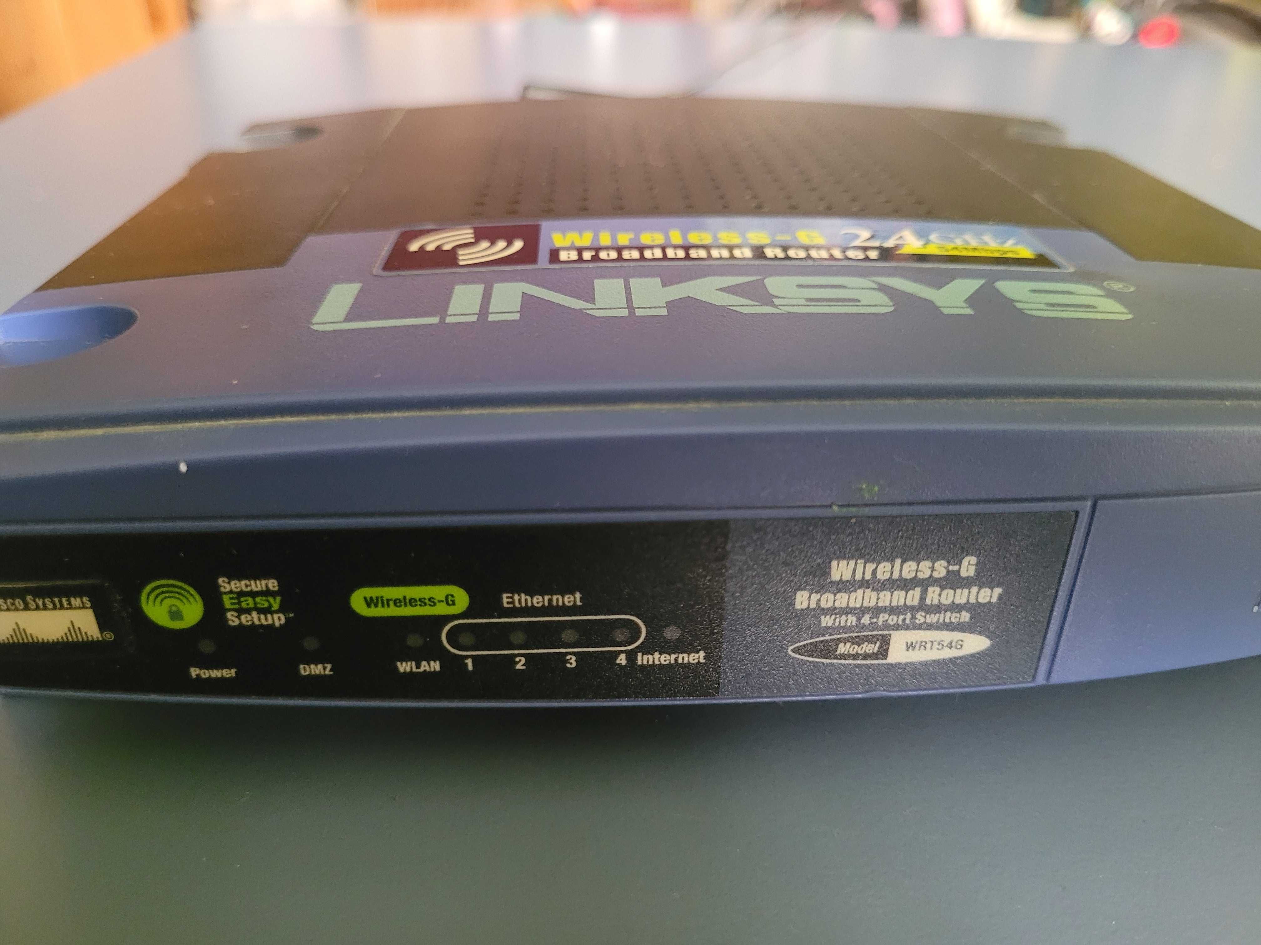 Router Wi-Fi Linksys WRT54G ver.6 z zasilaczem