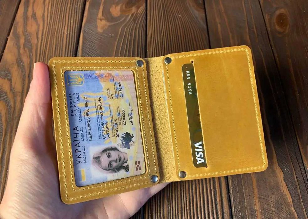 Обкладинка портмоне для автодокументів / нового паспорта