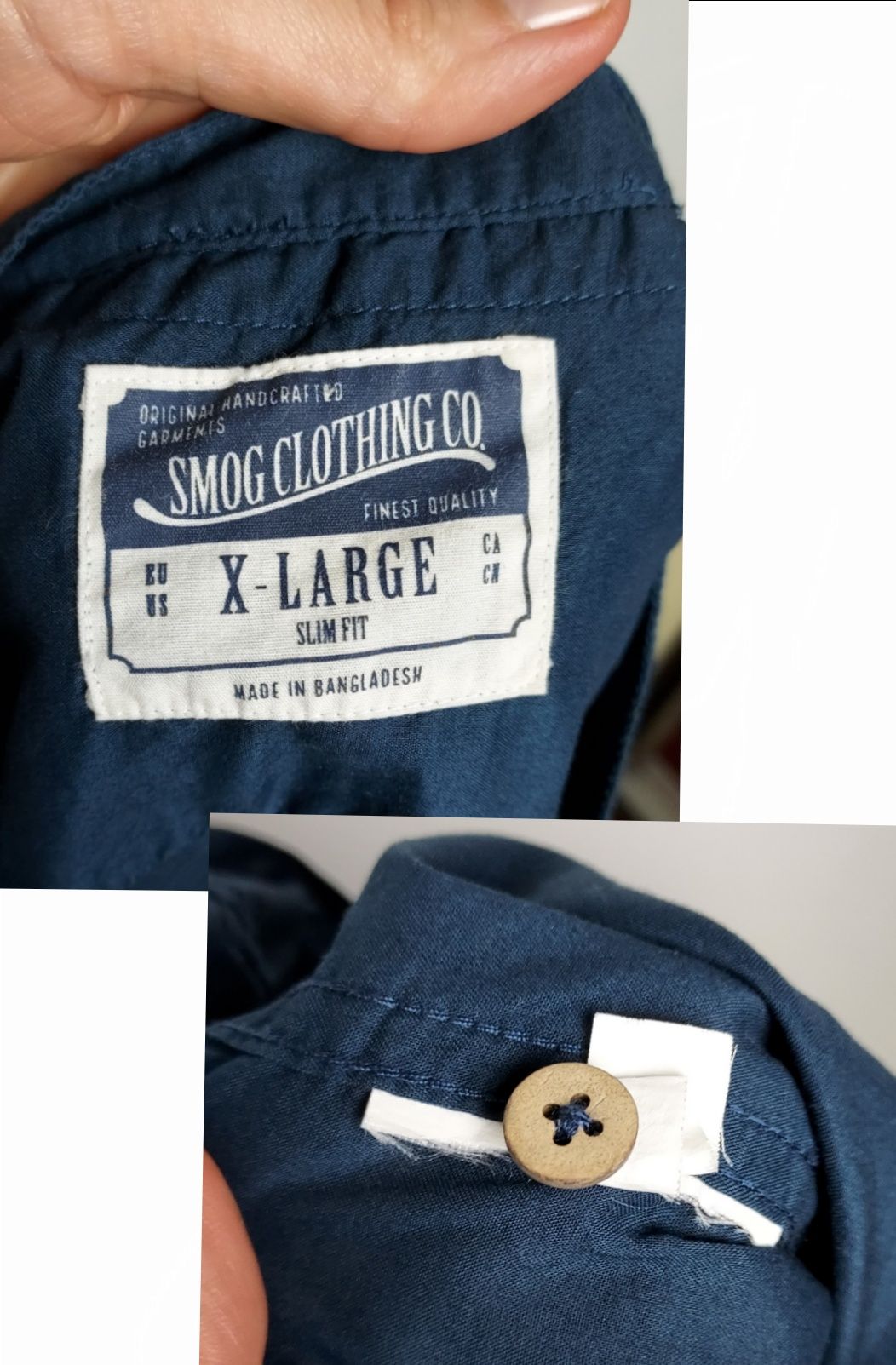 Smog_męska letnia koszula Slim fit_XL