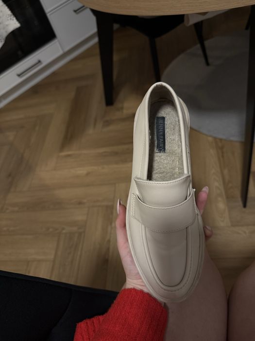 Loafersy ocieplane
