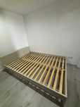 Cama completa c/ cabeceira e estrado - 140x200cm