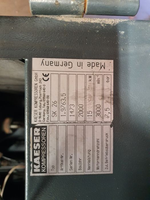 Kompresor śrubowy Kaesser SK 26