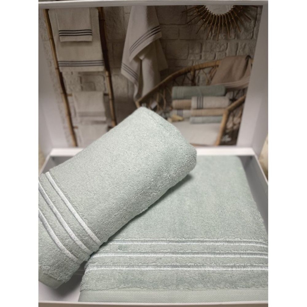 Наборы полотенец Tivolyo Home Marine однотонные 50*100;75*150