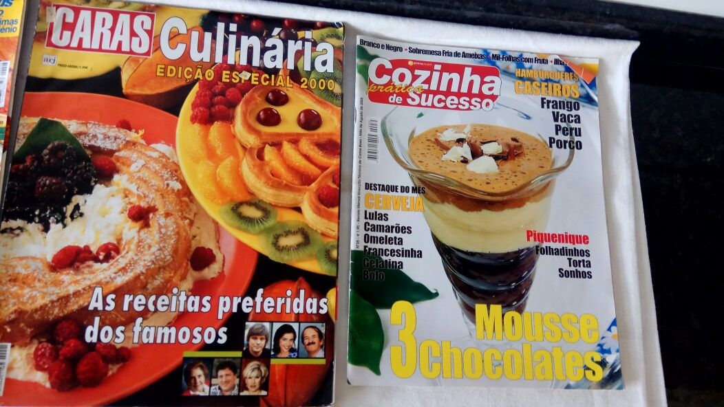 6 Revistas Culinárias. Variadas.