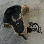 Мужская зимняя шапка lonsdale шапка-ушанка на меху чёрная one size