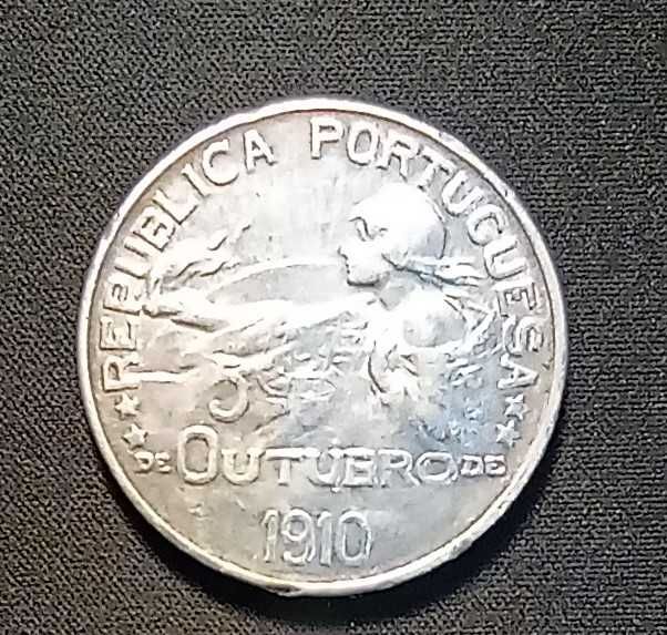 5 Primeiras Moedas de Prata da República Portuguesa Raras (1910-16)