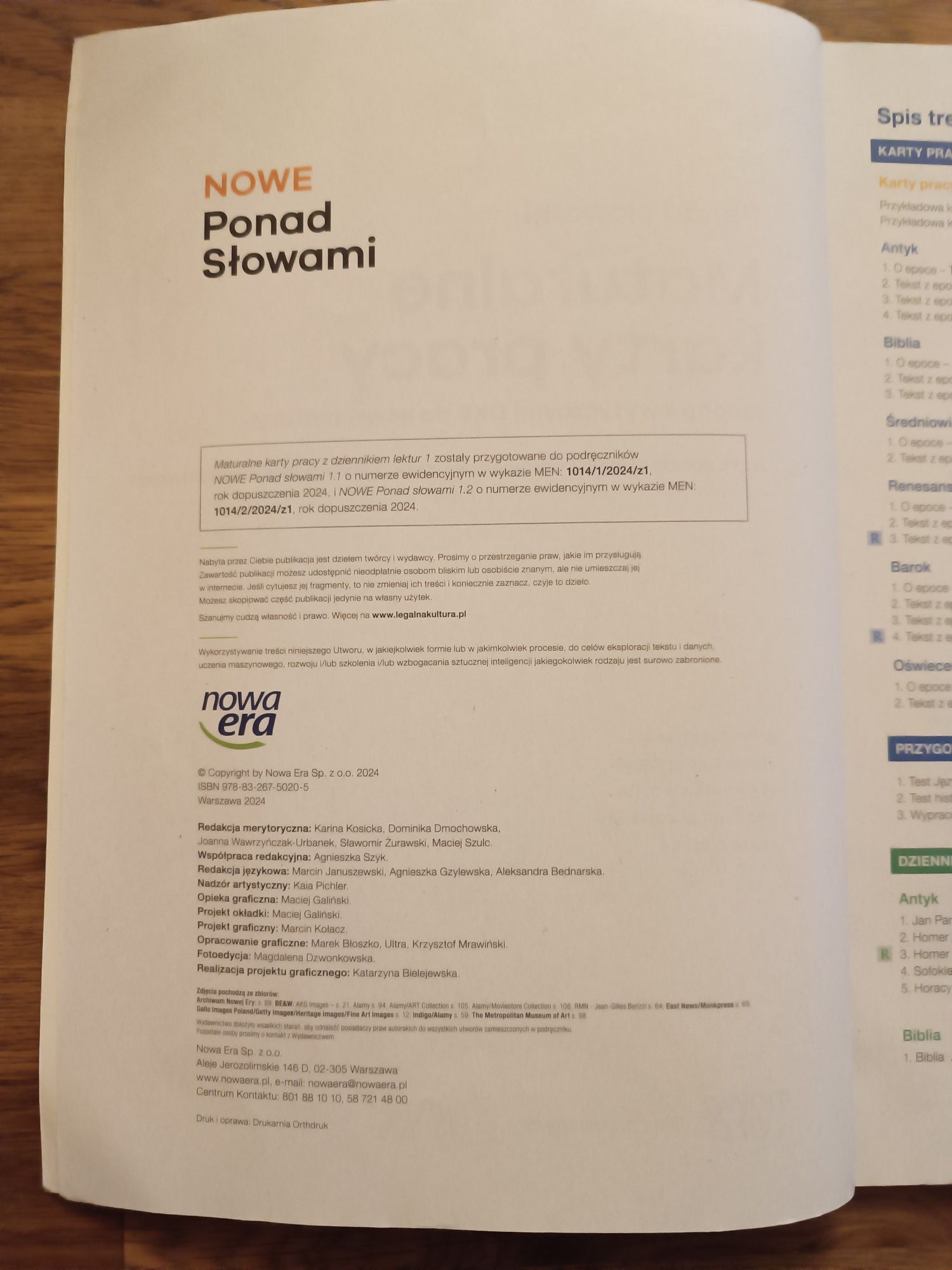 Nowe Ponad Słowami Maturalne Karty Pracy 1