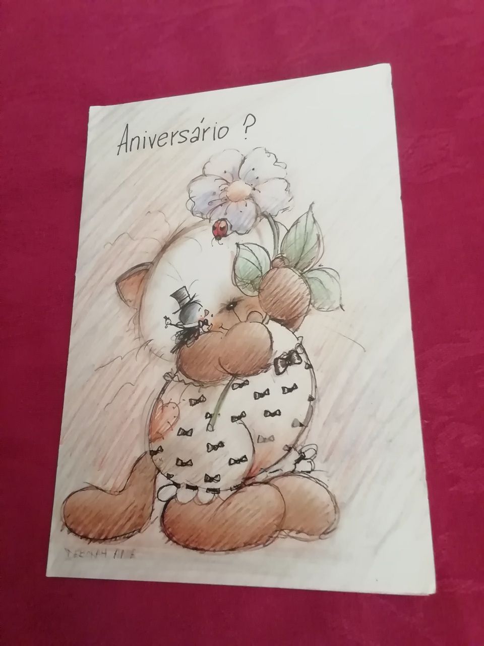 Postal de aniversário da Ambro Cards