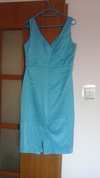 sukienka XL turkusowa