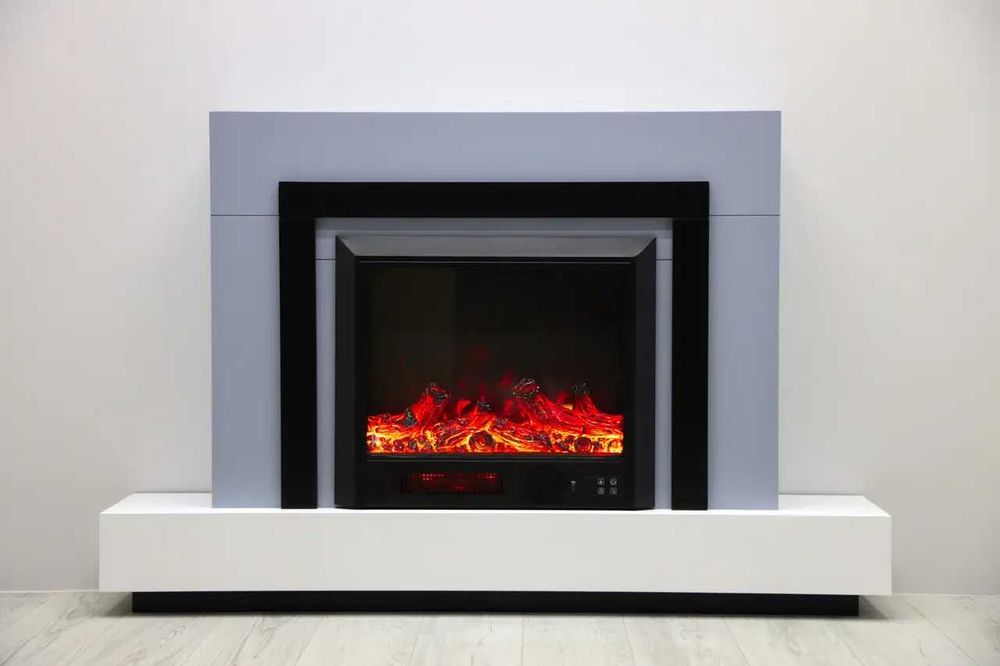 Електро камін Craftsman Tokado Gray,Bluetooth, звук потріскування дров