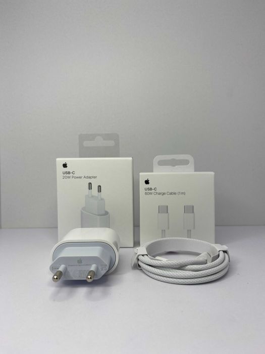 Apple швидкісна зарядка USB-C (Блок 20w + кабель 60w 1m)