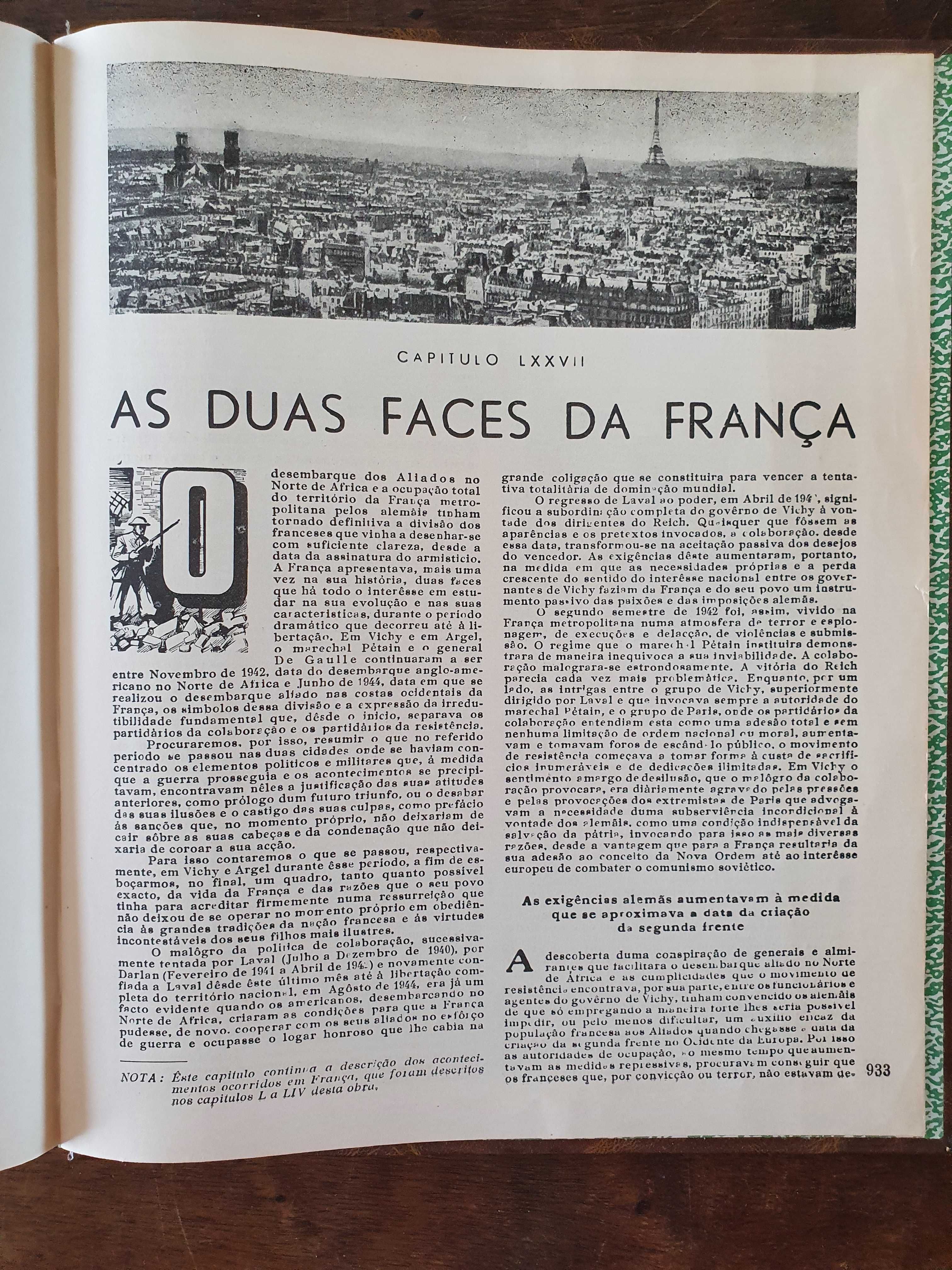 História da Guerra, 2 volumes, por Carlos Ferrão, Editorial Século