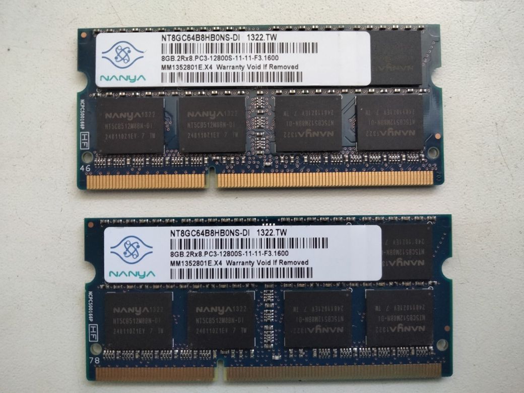 Оперативная память для ноутбука SoDIMM DDR3 (L) 8Gb. 2 Gb. 1 Gb.