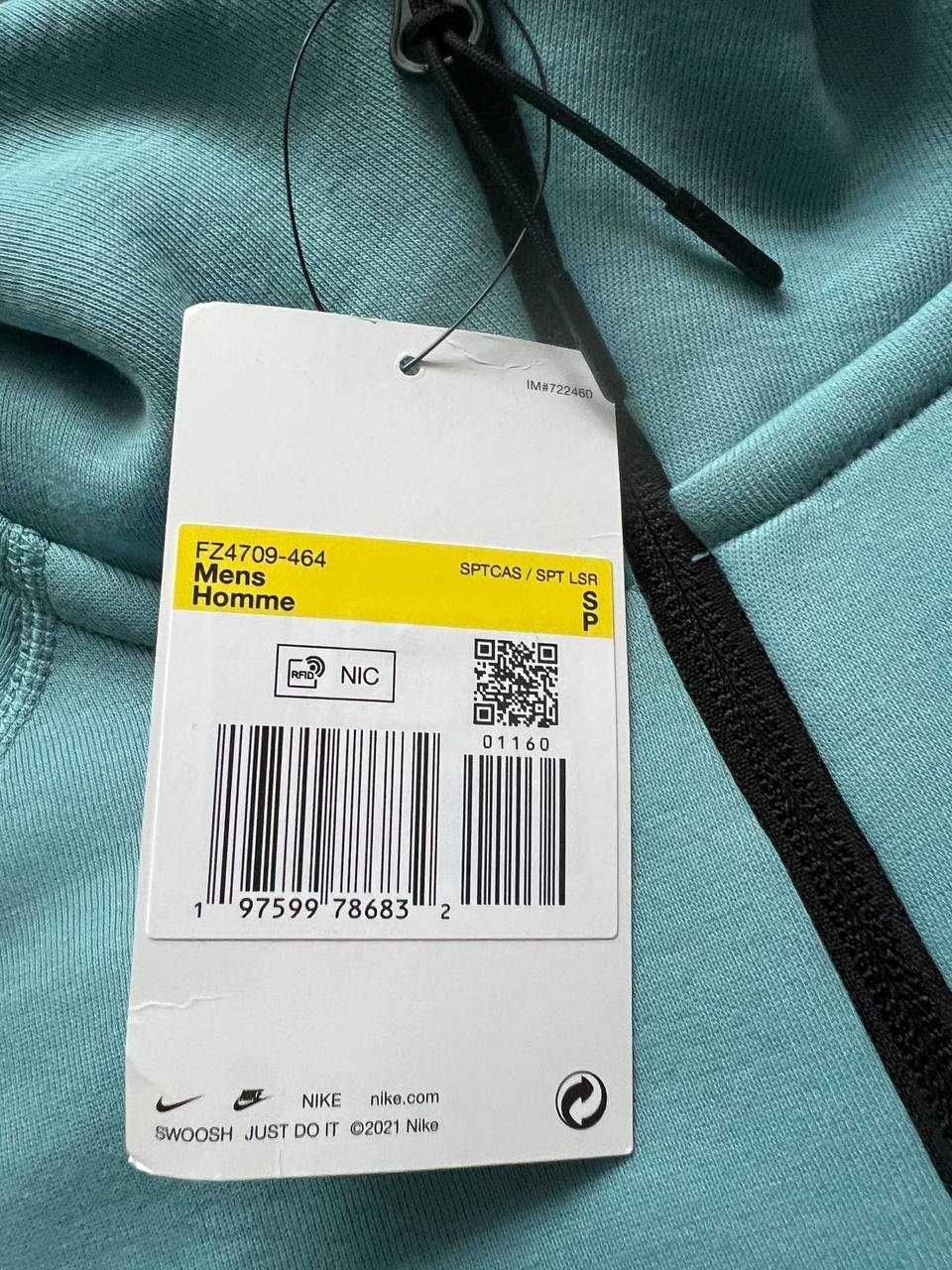 ОРИГІНАЛ! Кофта Nike Tech Fleece Fz Wr Blue XS S M L XL | FZ4709-464