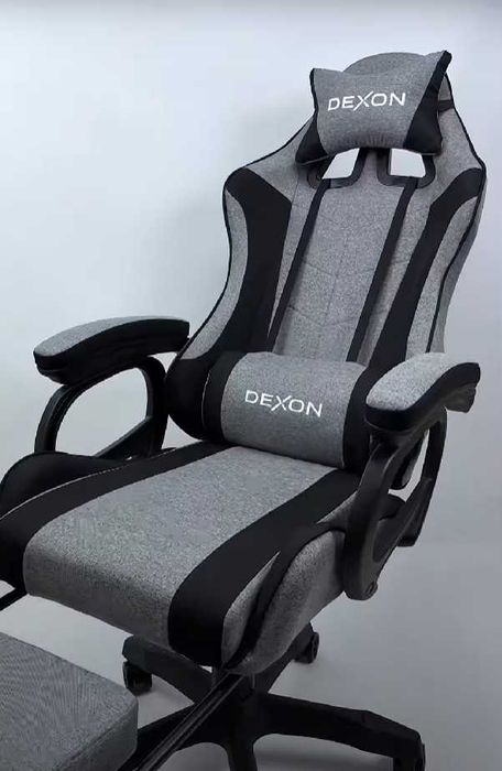 кресло компьютерное кресло игровое геймерское Grand DELUX серое