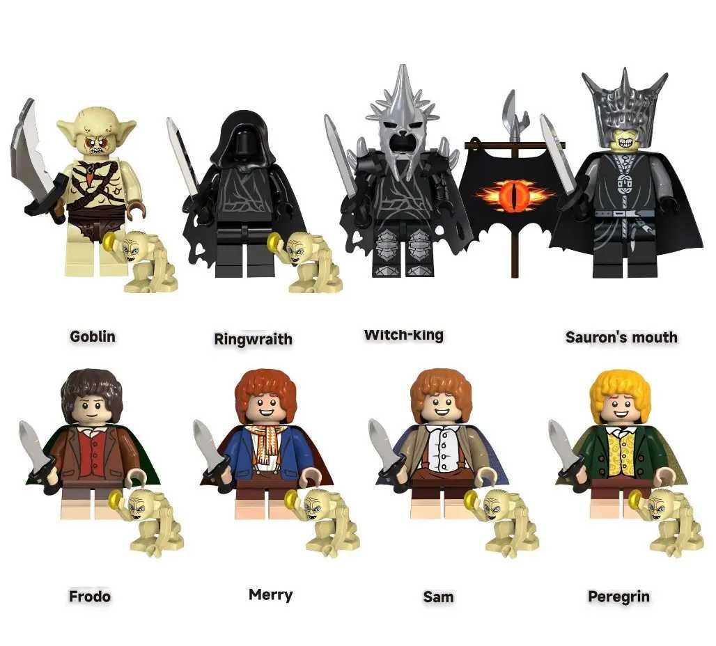 Фігурки конструктор лицарі спартанці володарів кілець для лего
