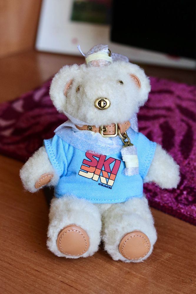 Coach, Оригінал, Дармовис (Брелок) ведмедик Coach ski bear bag charm