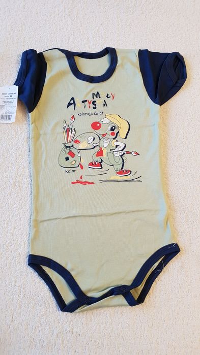 Body 98 cm bawełna Rampers śpiochy piżama pajacyk pajac kaftanik