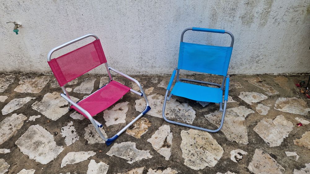 Cadeiras de praia dobráveis