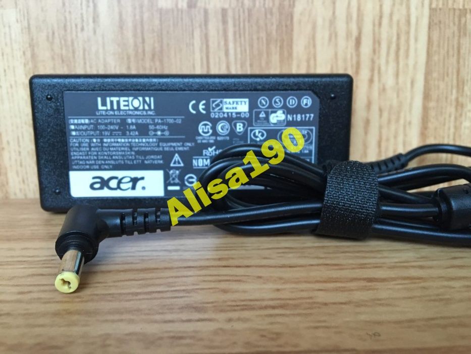 Зарядка ASUS ACER LENOVO DELL HP SAMSUNG для ноутбука зарядное