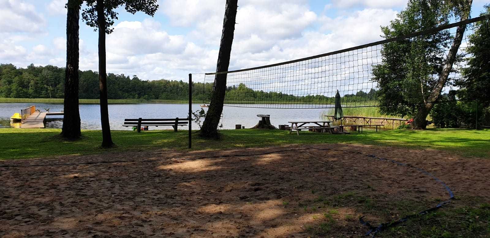 Domek nad jeziorem letniskowy prywatna plaża okolice Wigier