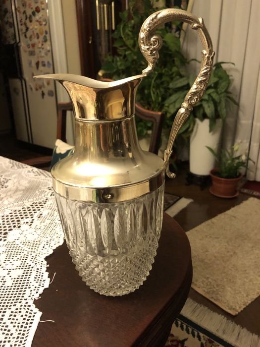 Caneca em vidro e csaquinha