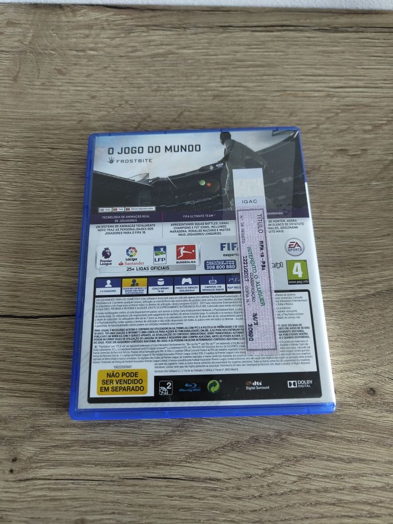Jogo PlayStation 4 (PS4) FIFA 18