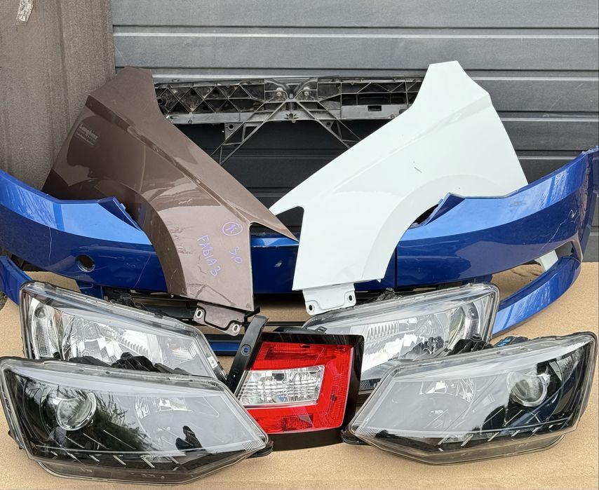 Крило бампер шкода фабія 3 панель фари SKODA FABIA 3